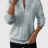 Amalie | Kötött elegáns cipzárral pulóver