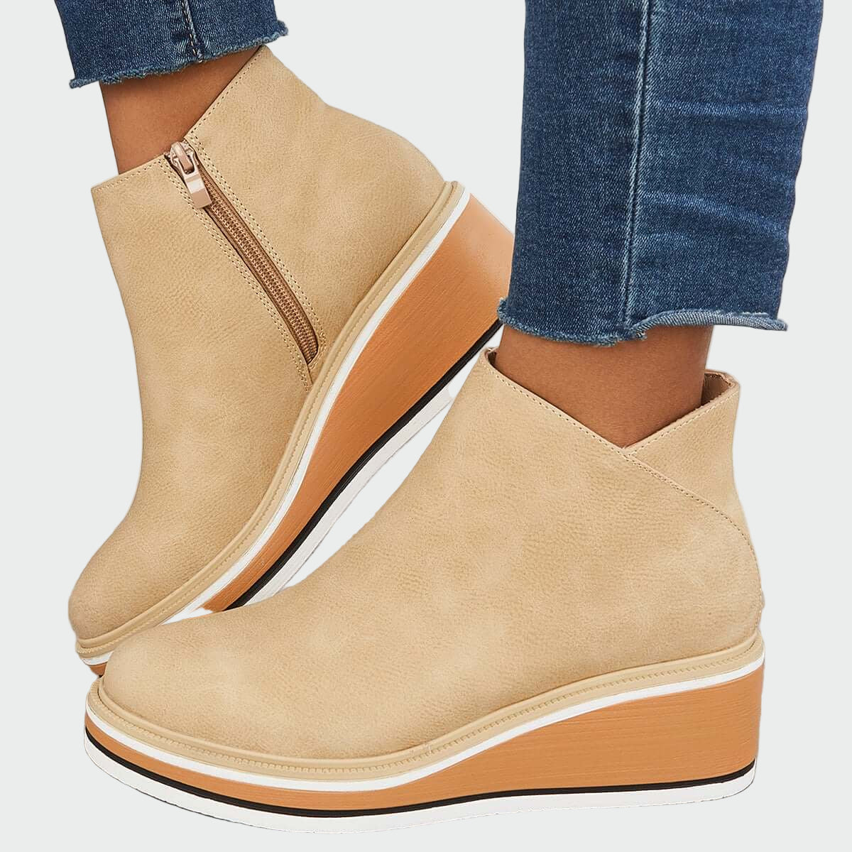 Panna | Fekete platforms bőrcipő nőknek