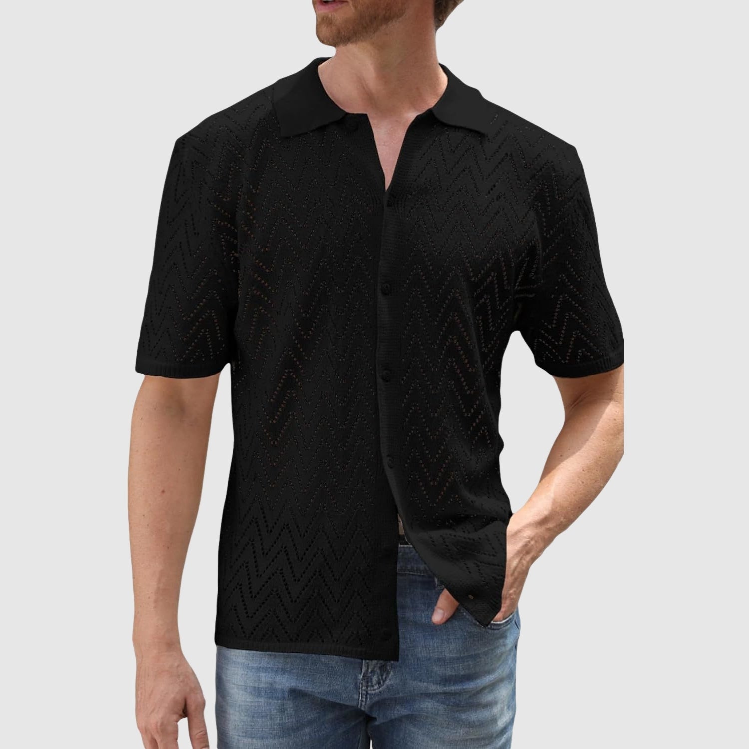 Árpád | Zsinórmintás modern elegáns poló