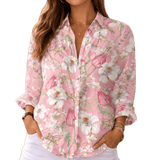 francia | Virágmintás Elegáns Blúz