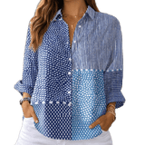 Fiora | Óceán Foltvarrás Blúz