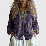 Ambré | Elegans levélmintás női ing