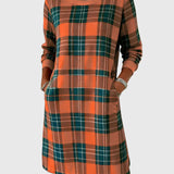 Kira | Puha kockás Eloise ruha