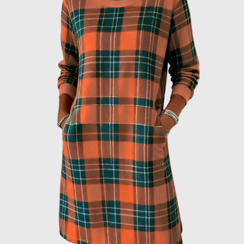 Kira | Puha kockás Eloise ruha