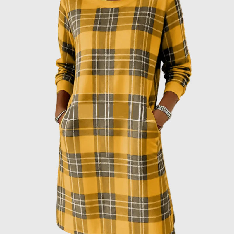 Kira | Puha kockás Eloise ruha