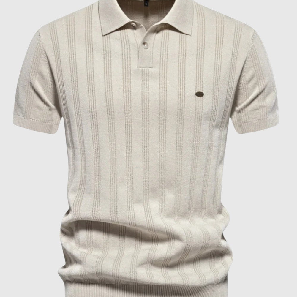 Kálmán | Klasszikus, puha anyagú galléros póló