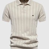 Kálmán | Klasszikus, puha anyagú galléros póló