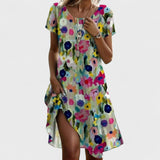 Éva | Könnyű nyári ruha virágmintával