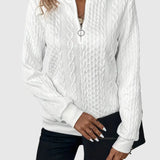 Amalie | Kötött elegáns cipzárral pulóver