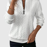 Amalie | Kötött elegáns cipzárral pulóver