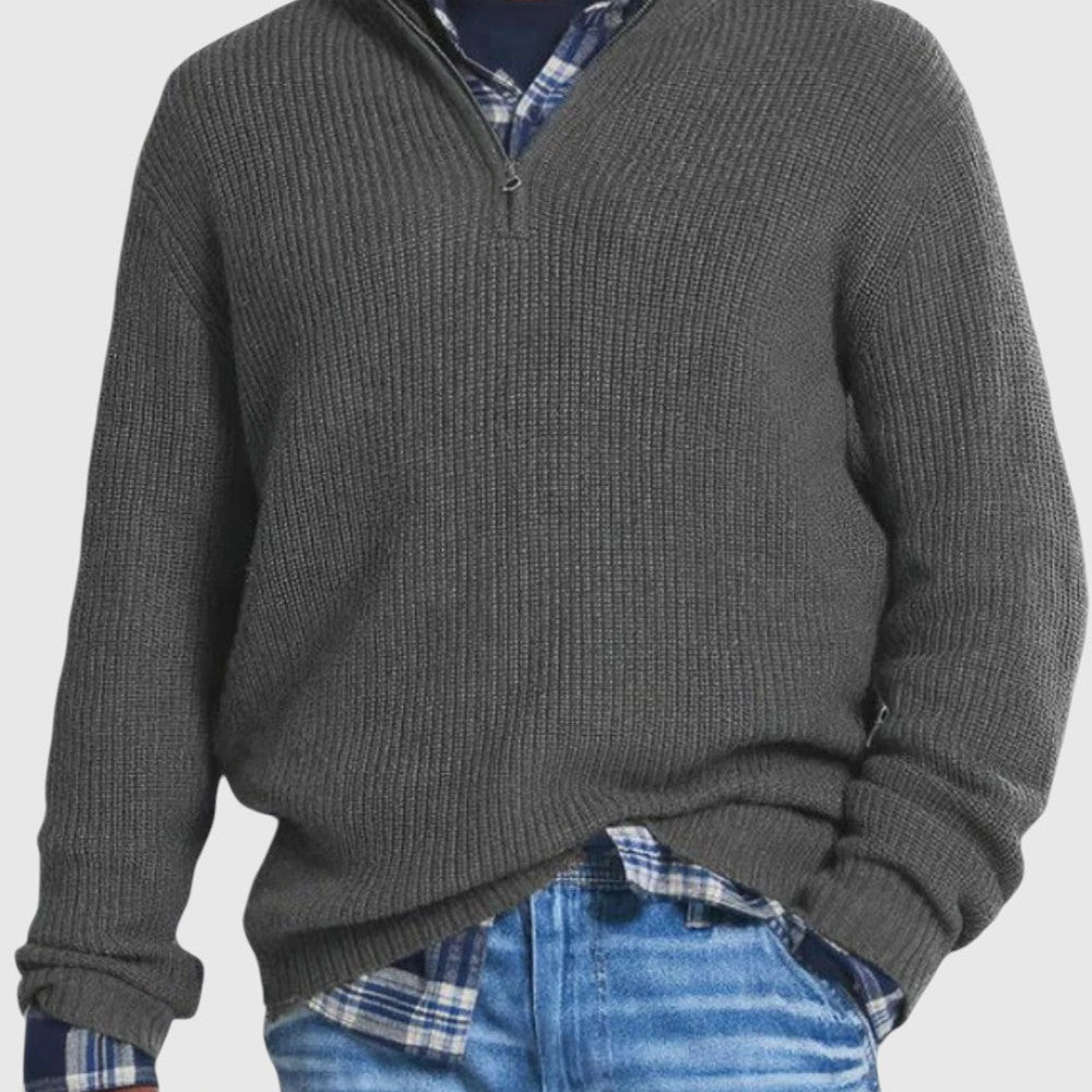 Nimród | Elegans cipzáras kényelem pulóver