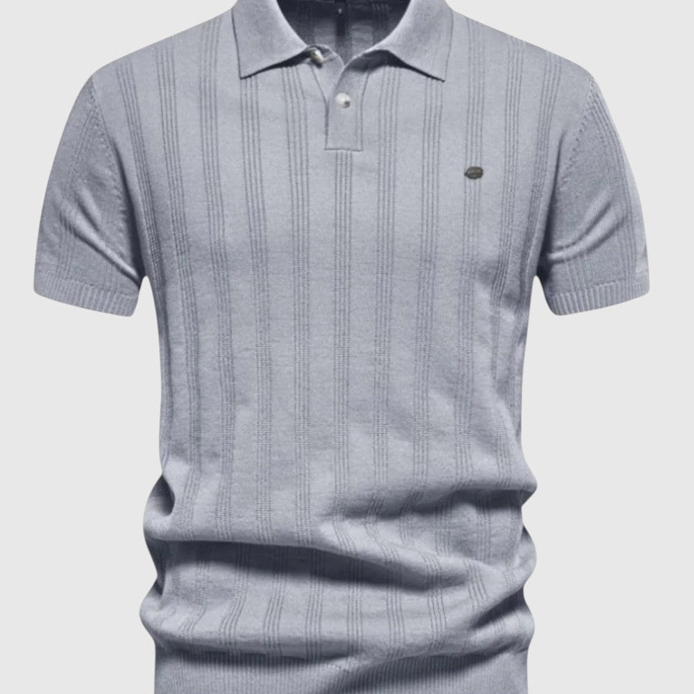 Kálmán | Klasszikus, puha anyagú galléros póló