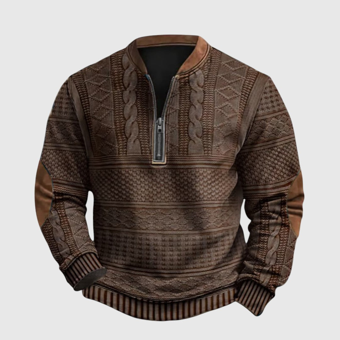 Charles | Prémium fel cipzáros pulóver