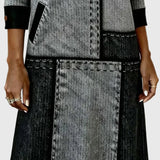 Vellora | Színes panels gombos ruha