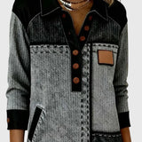 Vellora | Színes panels gombos ruha