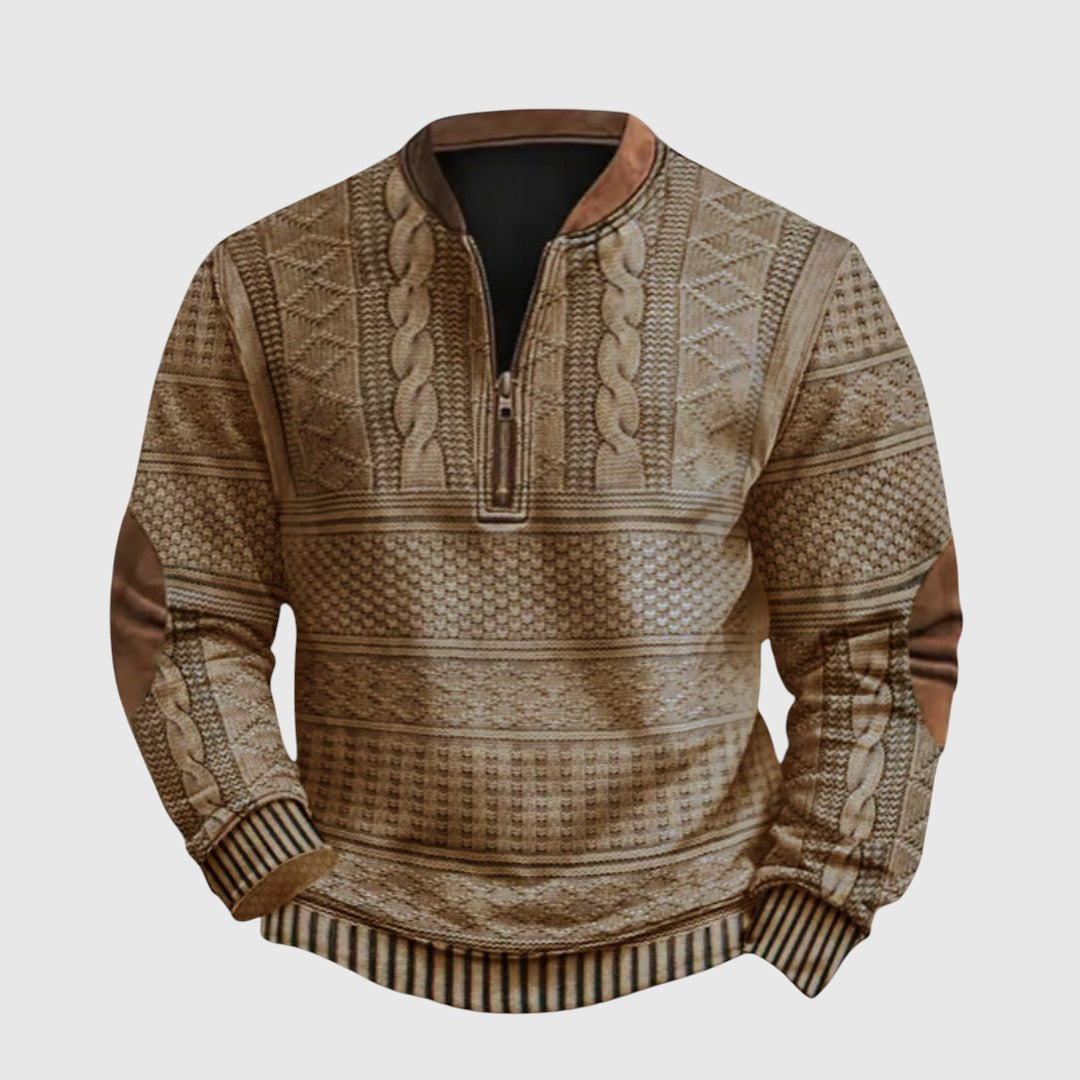 Charles | Prémium fel cipzáros pulóver