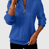 Amalie | Kötött elegáns cipzárral pulóver