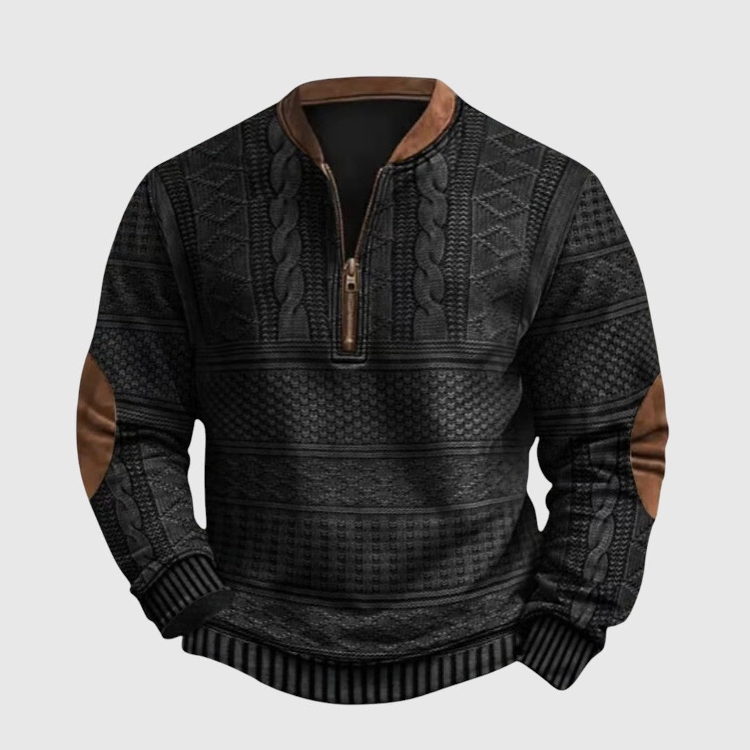 Charles | Prémium fel cipzáros pulóver