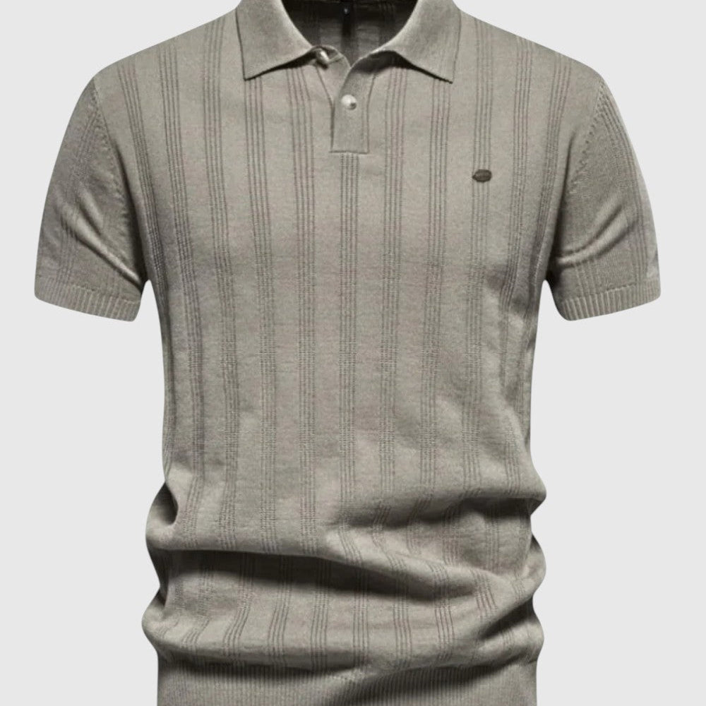 Kálmán | Klasszikus, puha anyagú galléros póló