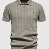 Kálmán | Klasszikus, puha anyagú galléros póló