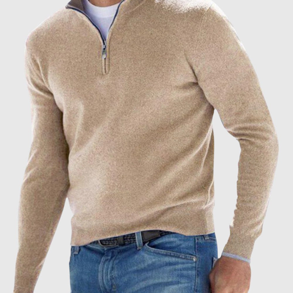 Ödön | Comfortable zippered elegant sweatshirt