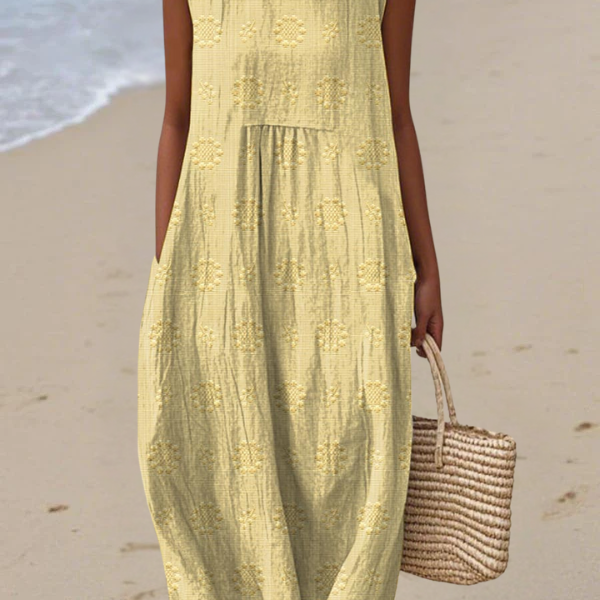 Rózsa | Hímzett midi ruha