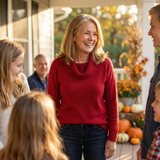 Angelina | Puha, ejtett nyakú pulóver