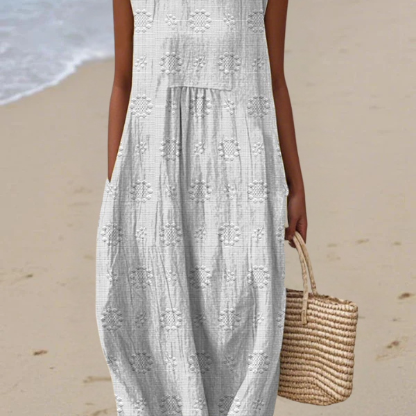 Rózsa | Hímzett midi ruha