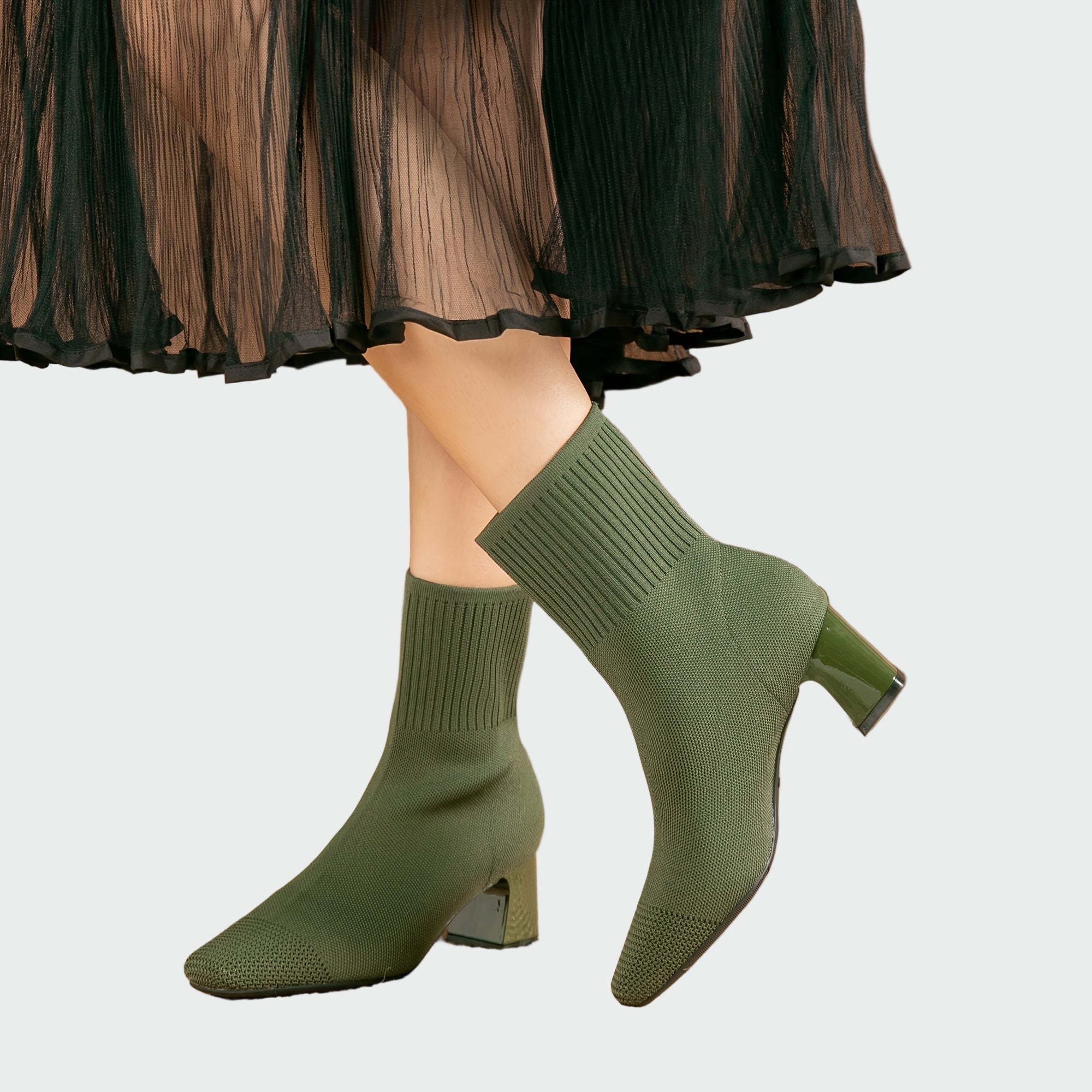 Izabella | Bezs textil magassarkú cipők