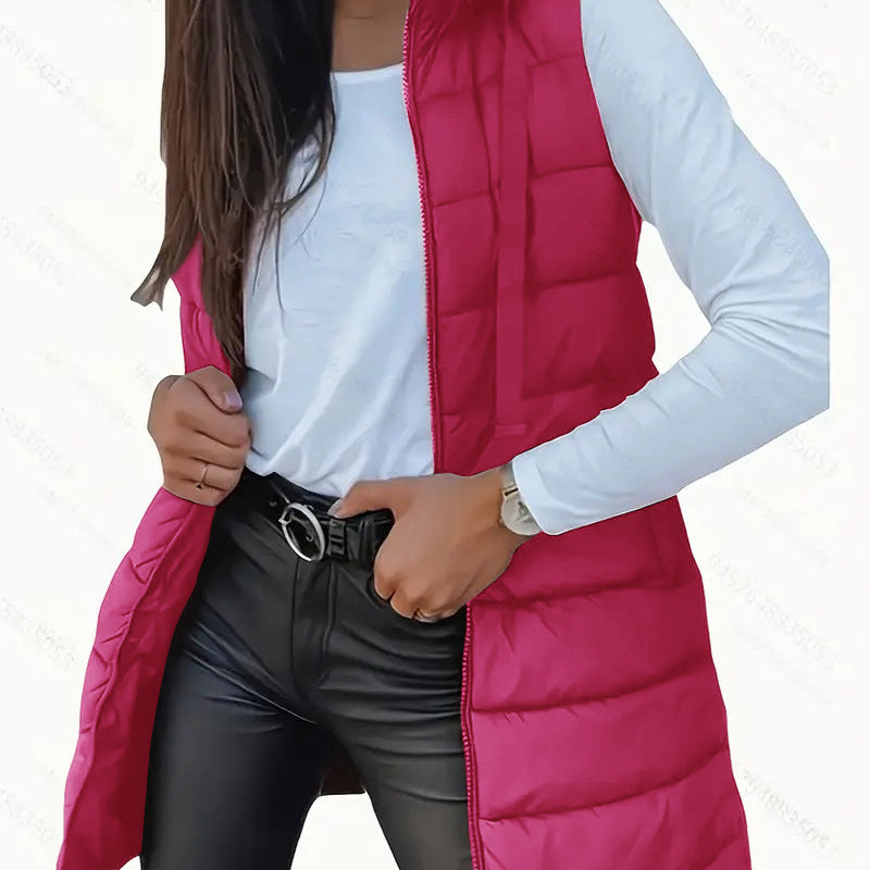 Eső | Kapucnis puffer mellény