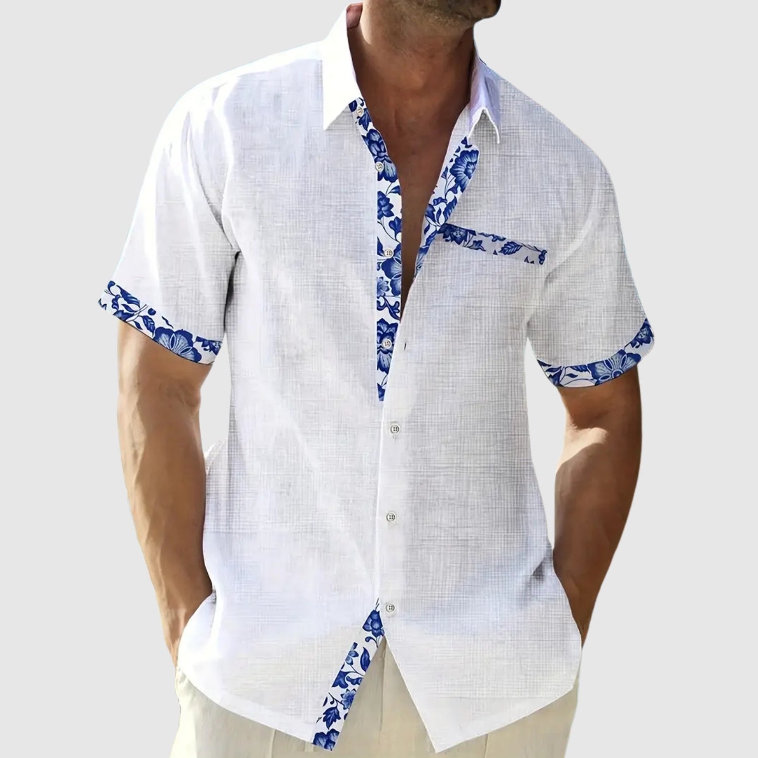 Dénes | Nyári elegáns kontrasztos ing