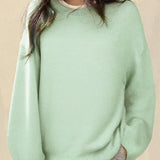 Kiara | Női lezser pulóver ejtett vaillrésszel