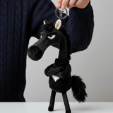 Merész ló – fekete szívvel kulcstartó