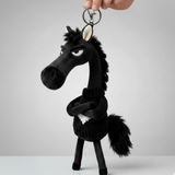 Merész ló – fekete szívvel kulcstartó