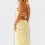 Adilin | Elegáns hosszú ruha nyakpánttal