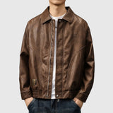 Zsófia | Időtlen ferfi bőrkabát elegancia