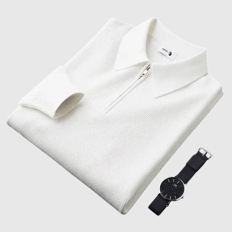 Ákos | Cipzáras ferfi elegáns pulóver