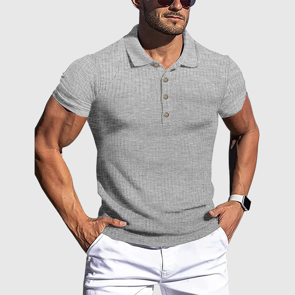 Henrik | Elegáns csíkos ferfi polóing