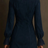 Eve | Elegáns velúr csipkés ruha