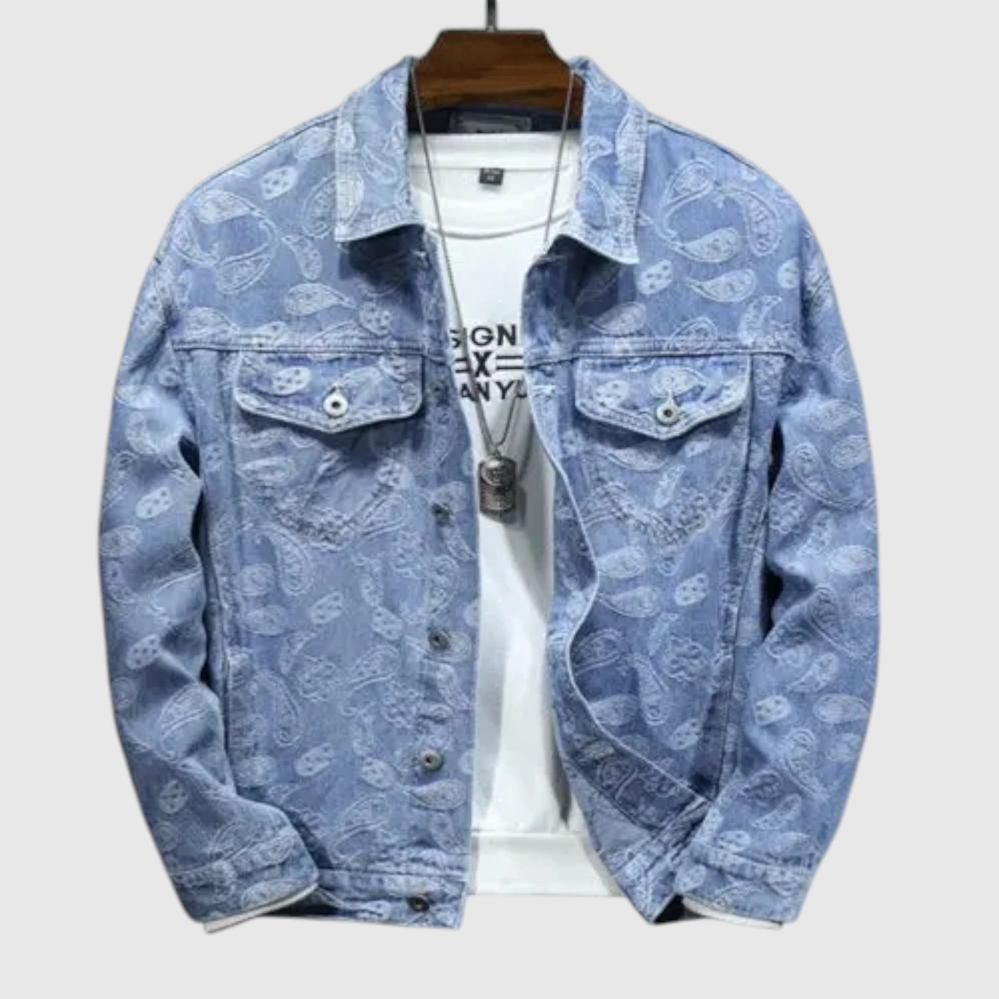 János | Klasszikus ferfi farmerdzseki kényelemmel