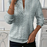 Emma | Cipzáras kötött pulóver 