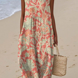 Beth | Virágos Midi Ruha