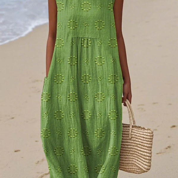 Rózsa | Hímzett midi ruha