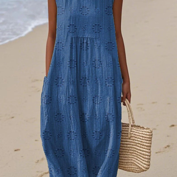 Rózsa | Hímzett midi ruha