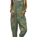 Természetihletésű Hímzett Overál