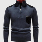 Zsolt | Gyapjú cipzáros ferfi pulóver