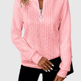 Amalie | Kötött elegáns cipzárral pulóver