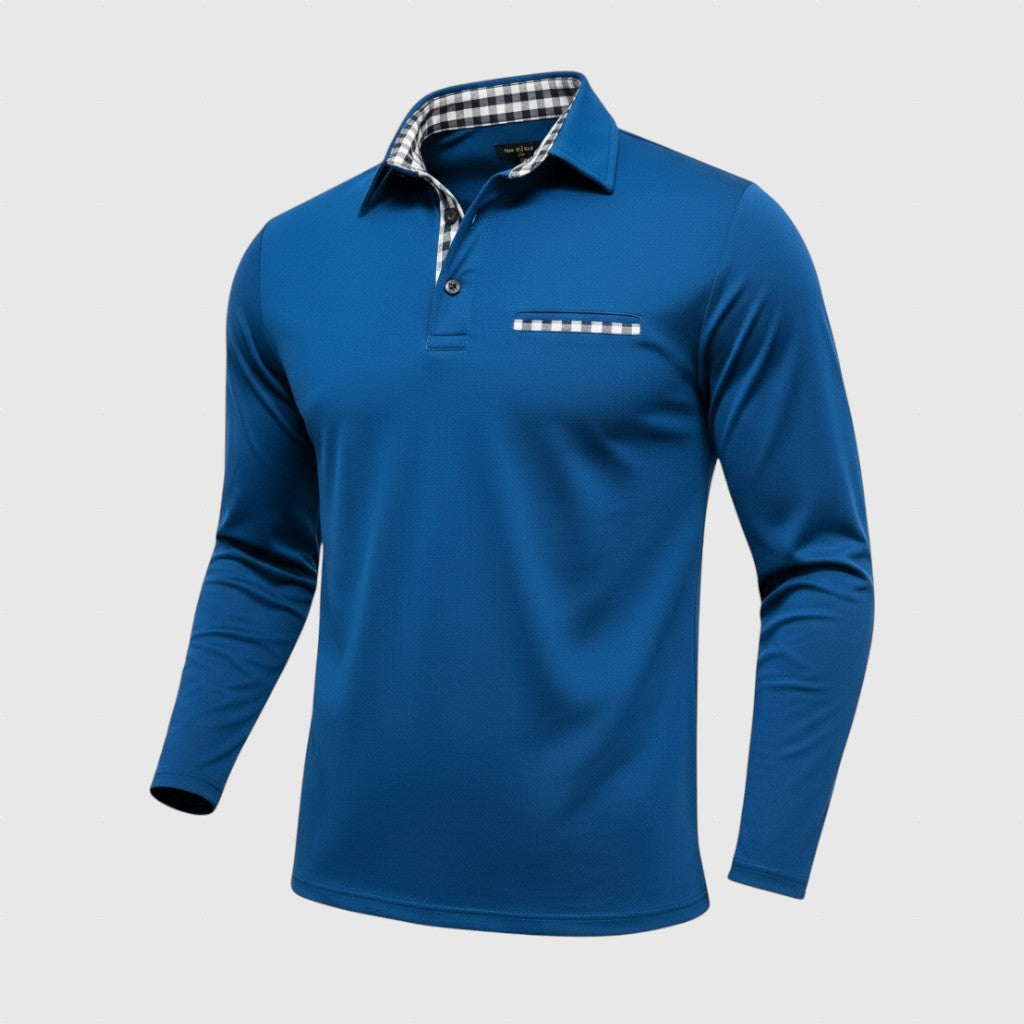 Iván | Elegáns ferfi hosszú ujjú polóing