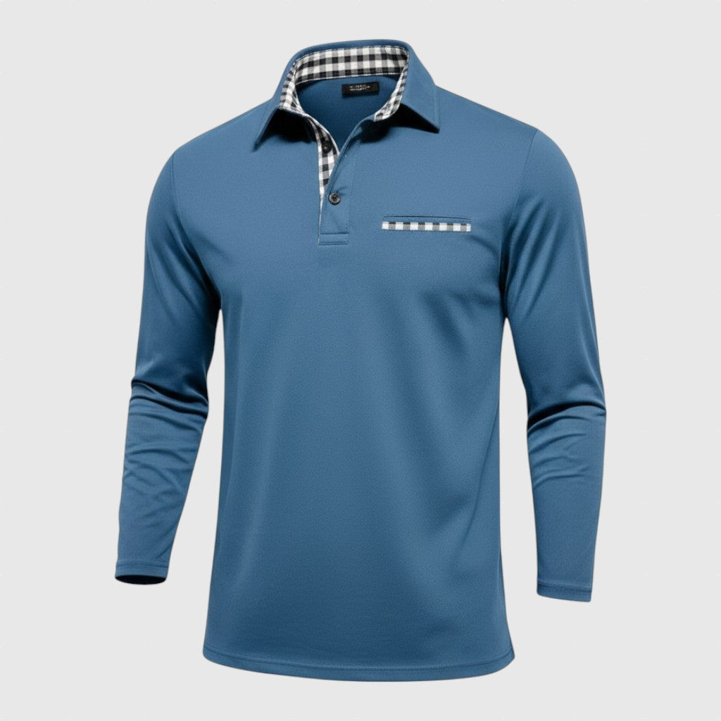 Iván | Elegáns ferfi hosszú ujjú polóing