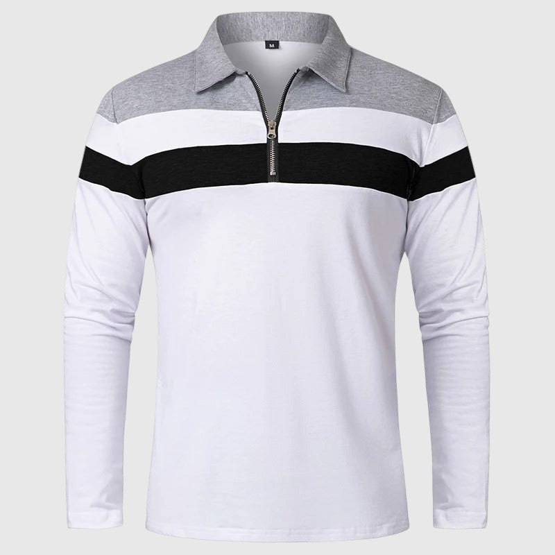 Ábel | Cipzáros elegáns ferfi pulóver